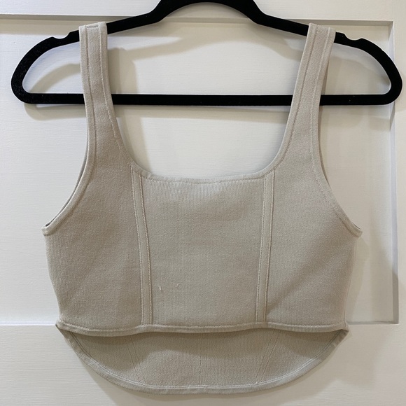 Aritzia Sculpt Knit Bustier Tank - Picture 2 of 3